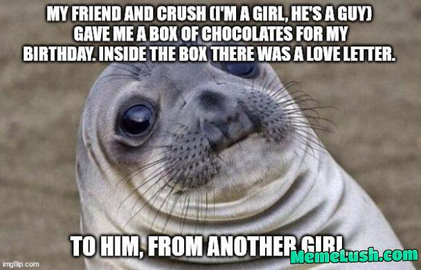 So what I figure happened here is that she gave this box to him as a gift, but he never opened it, and re-gifted it to me… F**k me dead, what do I do now So what I figure happened here is that she gave this box to him as a gift, but he never opened it, and re-gifted it to me… F**k me dead, what do I do now