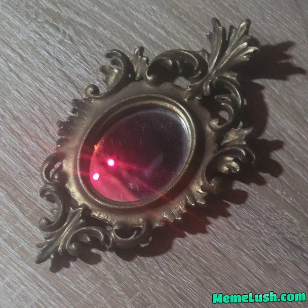 This tiny mirror could very well be a cursed relic