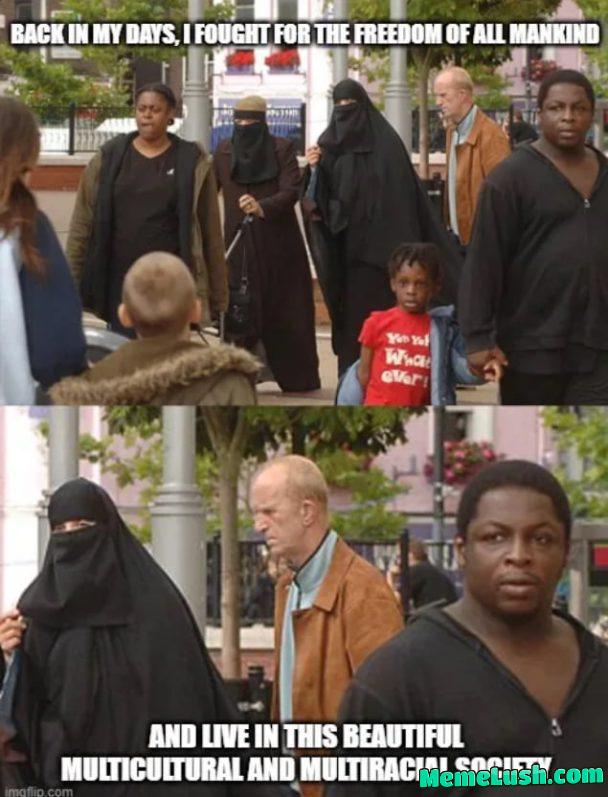 Thank you for supporting our troops fighting in foreign country, now my bills are going up and i got new neighbor named muhammad