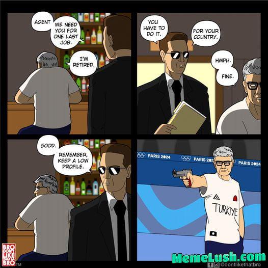 Keep a low profile? Silver medal.