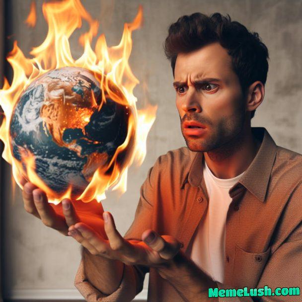 Some men just don’t know what to do with a burning world.