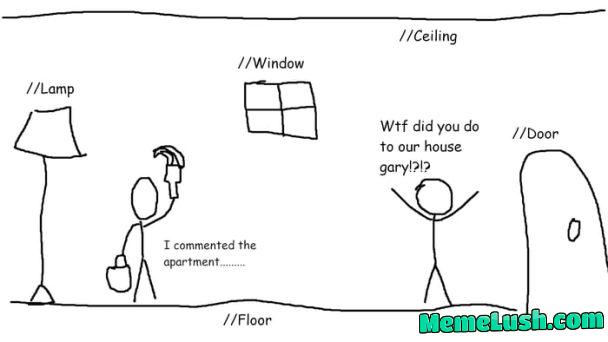 CommentingCodeBeLike