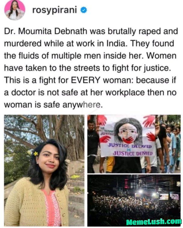 This is Insane. RIP Dr Moumita. Cant believe 18 subhumans, left 113 bit mark, brutàlly killed her.