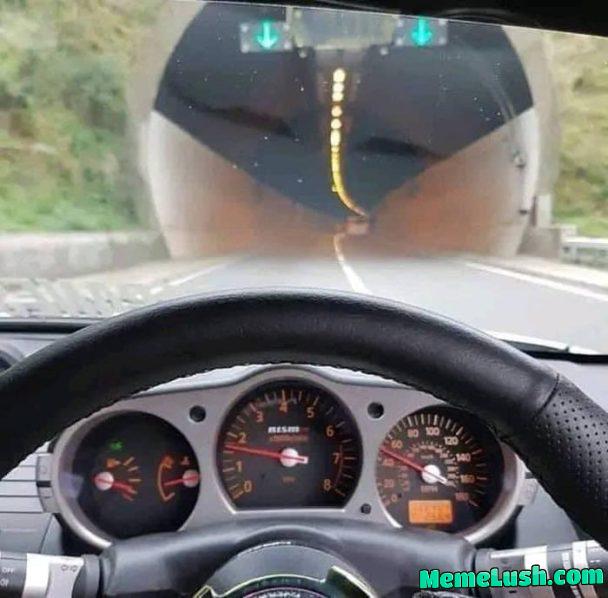 Nothing to see here. Just entering the tunnel… Nothing to see here. Just entering the tunnel…