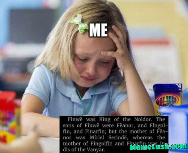 It’s the Silmarillion, you get credit for trying