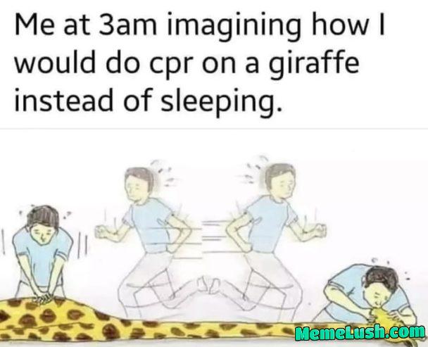 Chances of you needing to save a giraffe are low, but never zero