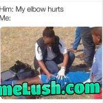 “Yes, let me examine. It feels stiff.”
