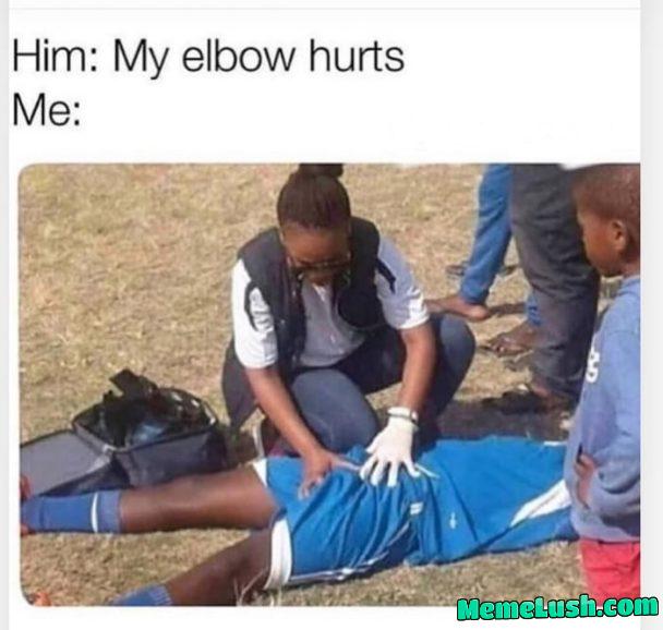 “Yes, let me examine. It feels stiff.”