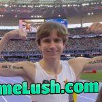 Belgian olympic athlete in the final