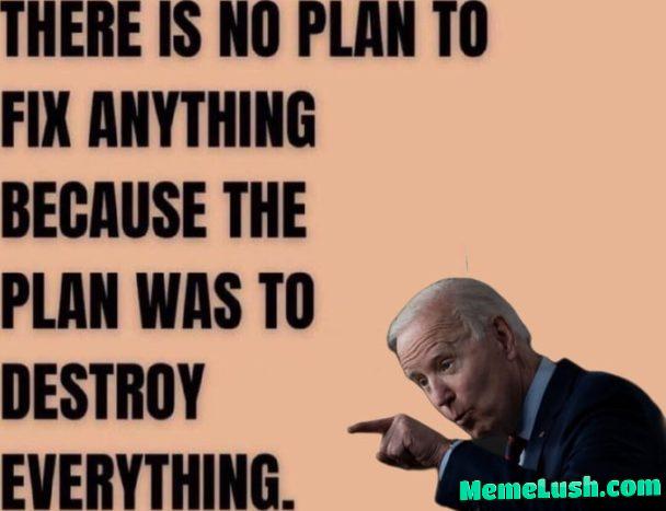 For those that are confused about the state of the world. Yes, it is all being done intentionally.