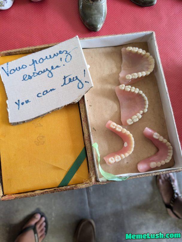 Spotted at a flea market (“you can try!”) Spotted at a flea market (“you can try!”)