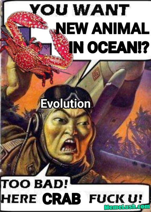 Carsinini… Carnisi… Carnisisinis… Carniti-*uck! Crabification… Carsinini… Carnisi… Carnisisinis… Carniti-*uck! Crabification…