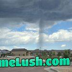 Raining Over One House.
