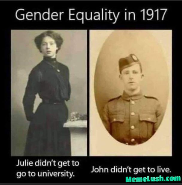 Women were oppressed back then Women were oppressed back then