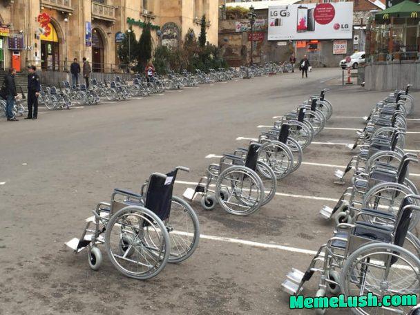 Paris this week… all the close parking spots are taken!