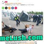 Mosques are more important than British citizens. Somehow is OK to show a white person being mauled by police dogs but not the face of a buslim killer