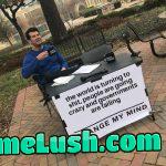 We are lost. The guy should have a serious face tho