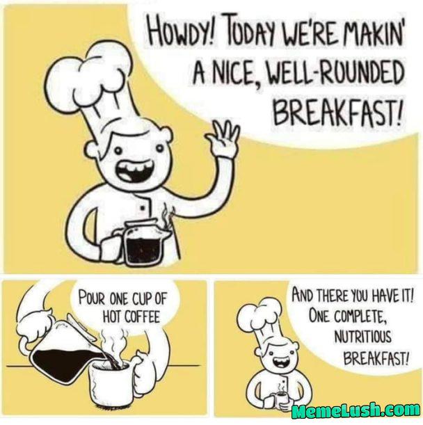 A well rounded breakfast