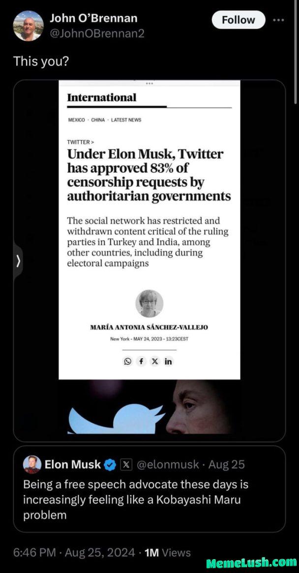 Elon, is that you? Elon, is that you?