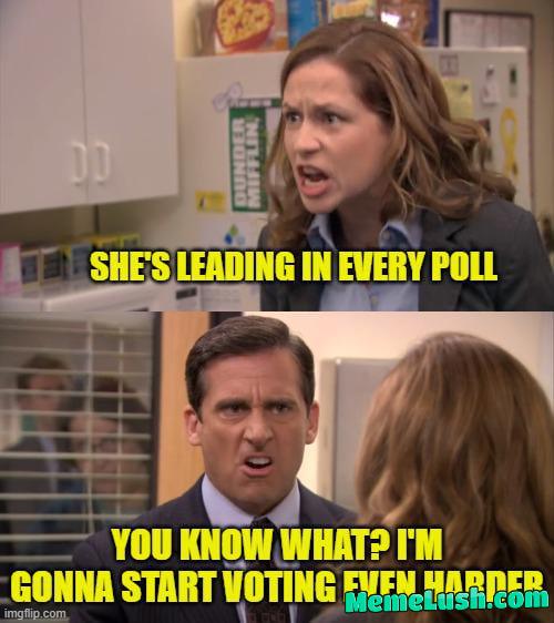 Polls don’t win elections. Votes do. GO VOTE