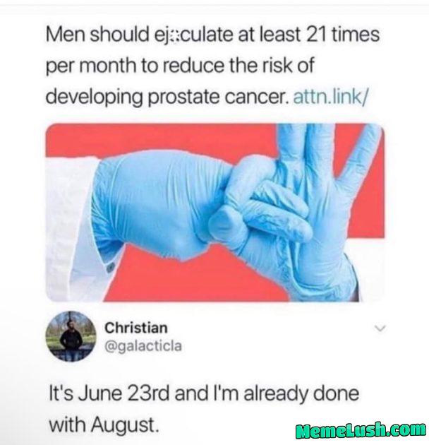 Christian is prostate cancer proof