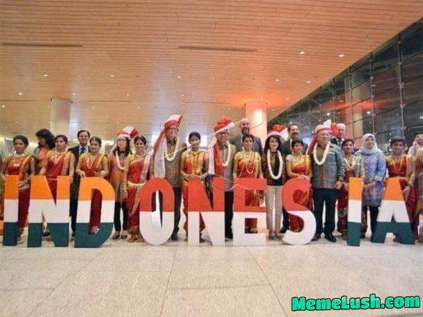 You can spell ‘india’ in the word ‘indonesia’. Blood brothers will never be separated