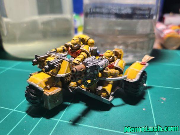 The next unit to serve the emperor is ready. I thought it would be harder to built and paint “bigger” miniatures. The next unit to serve the emperor is ready. I thought it would be harder to built and paint “bigger” miniatures.