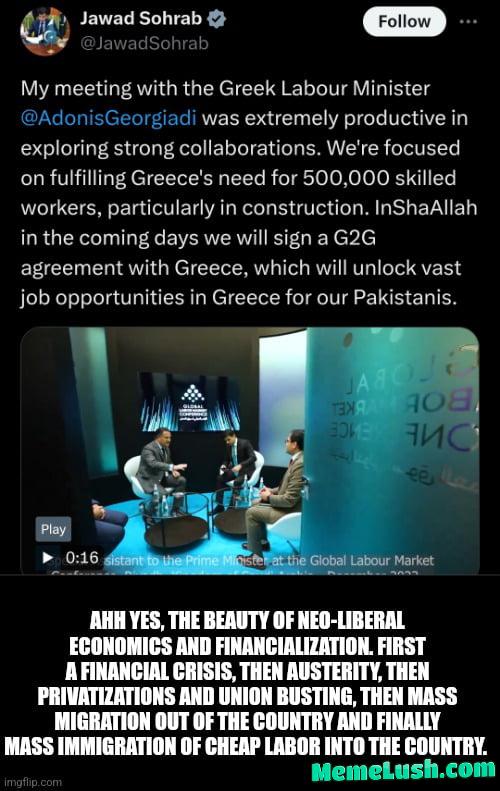 Yo Greeks, how is the 6 day work week going? Did you finally achive to become the waiters of Europe? Yo Greeks, how is the 6 day work week going? Did you finally achive to become the waiters of Europe?