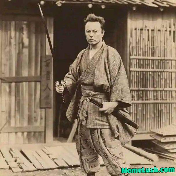 Elonsuke, a tall man with witty features, arrived in Japan in 1579 and made history as the first foreign-born man to become a samurai warrior. Elonsuke was originally a very intelligent man and creator of many never-before-seen technologies