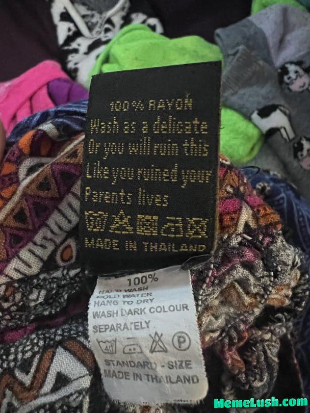 Found this while doing laundry and it made me giggle
