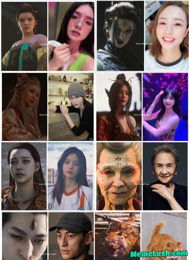 Before the woke people say impossible beauty standards, these are motion capture actresses for Black Myth Wukong