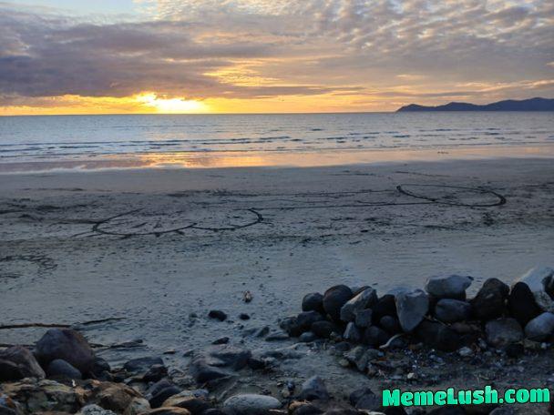 A beautiful sunset in new Zealand A beautiful sunset in new Zealand