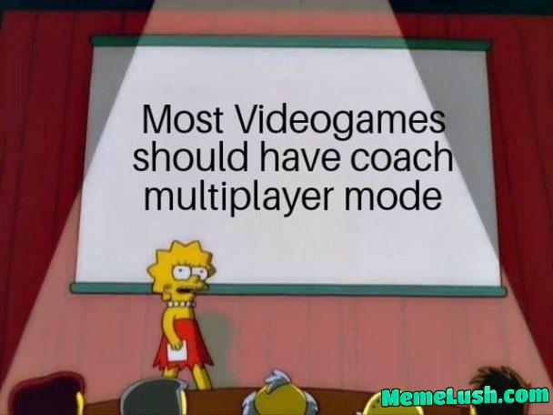 Either on the same or split screen