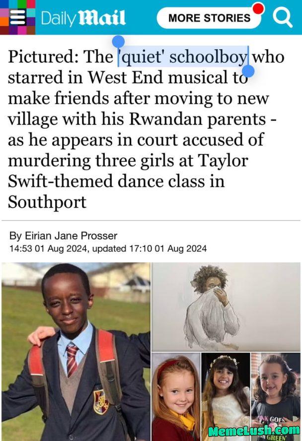 Poor quiet boy. Poor quiet boy.