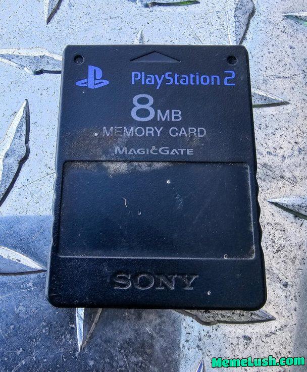 Found an old PS2 memory card at work this morning.