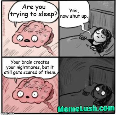 Your brain creates nightmares