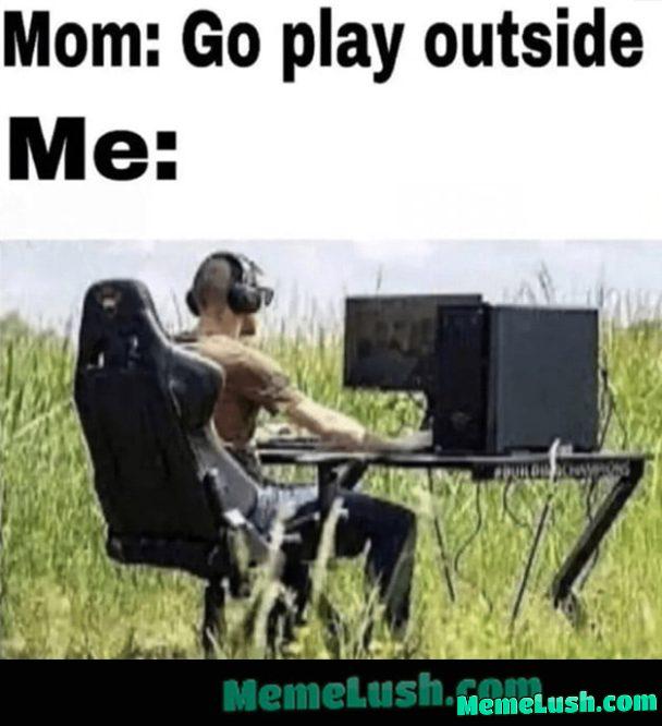 Touching grass like a pro