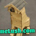 It seems that my dog liked his new house.