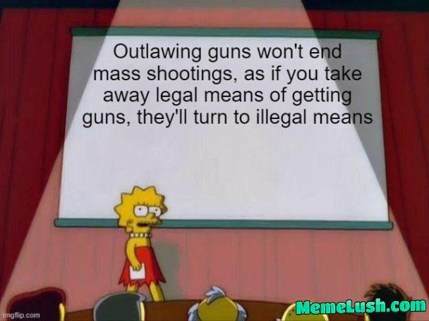 Criminals don’t care about laws. That’s what makes them criminals. Criminals don’t care about laws. That’s what makes them criminals.