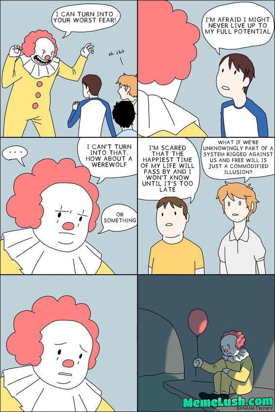Pennywise wasn’t prepared for the real horror Pennywise wasn’t prepared for the real horror