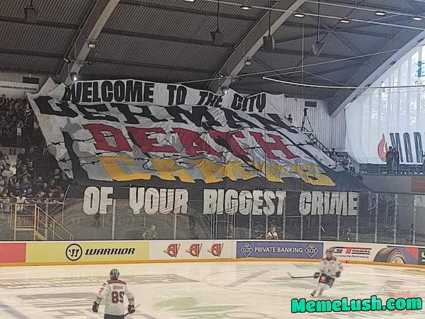 German hokey team greeted in Auschwitz (Poland)