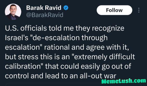 De-escalation through escalation