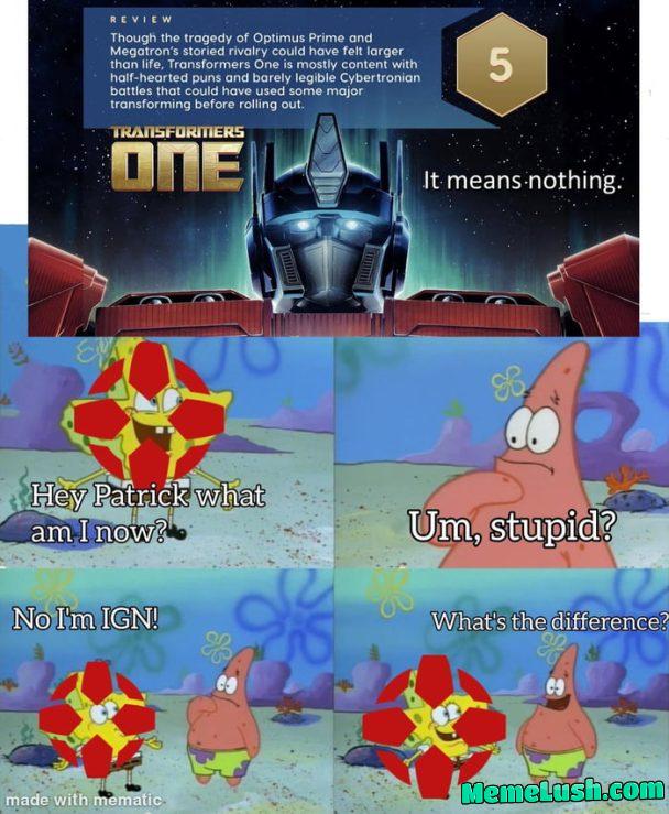 You can’t spell ignorant without IGN. You can’t spell ignorant without IGN.