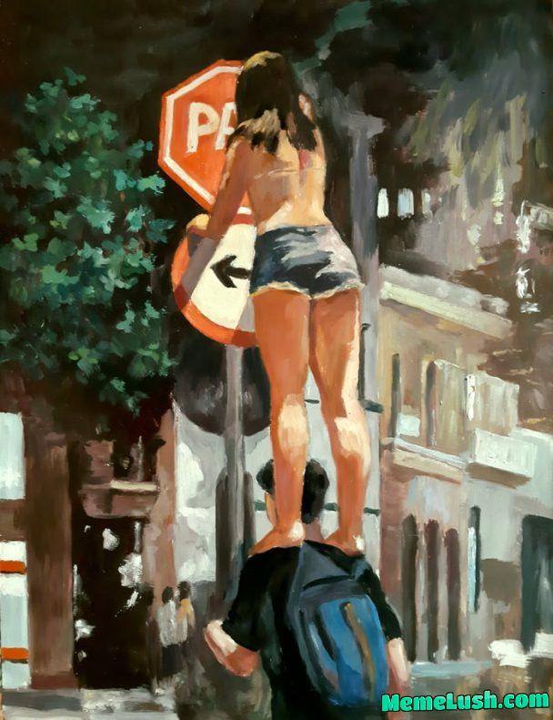 Continuation of the party. My oil painting on hardboard