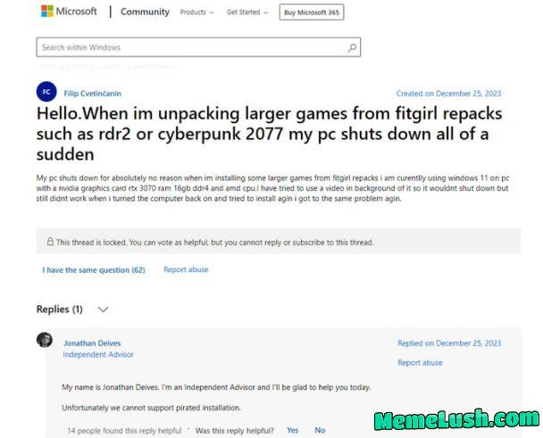 Bro asked Microsoft for piracy help Bro asked Microsoft for piracy help