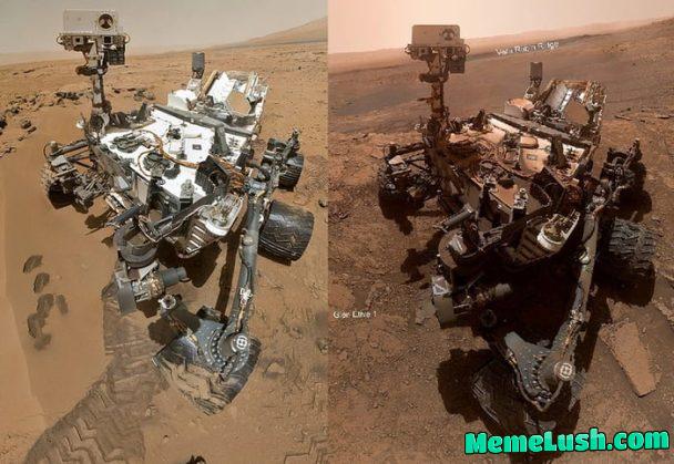 Curiosity after being on Mars for years Curiosity after being on Mars for years