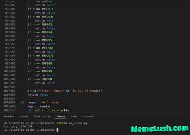 IsPrime100TheGreatSuccessorOfIsPrimeNowWithAstonishing100PercentAccuracy IsPrime100TheGreatSuccessorOfIsPrimeNowWithAstonishing100PercentAccuracy