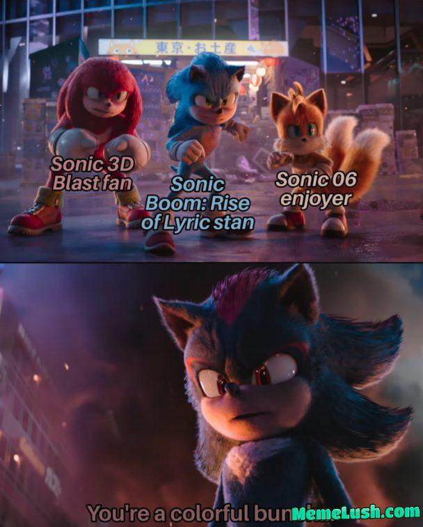 As a Sonic fan, this is both funny and sad As a Sonic fan, this is both funny and sad