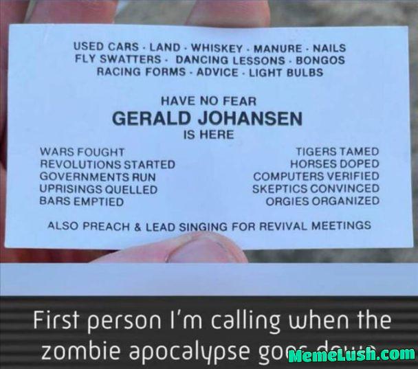 A very normal name card A very normal name card