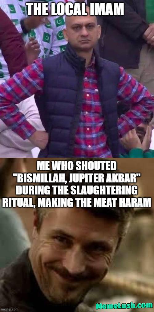 I recently discovered that you can claim meat for your own gods during religious ritual slaughter. I recently discovered that you can claim meat for your own gods during religious ritual slaughter.